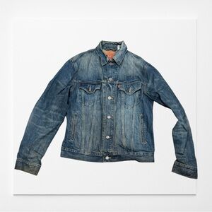 Levi's Strauss Blue Denim Button Closure Jacket, Size Medium